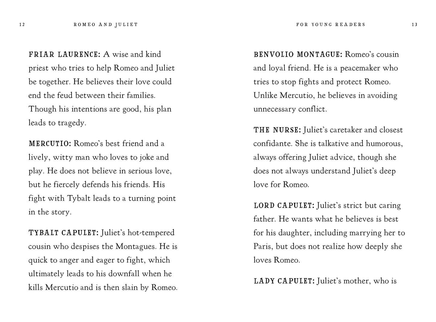 Romeo and Juliet for Young Readers