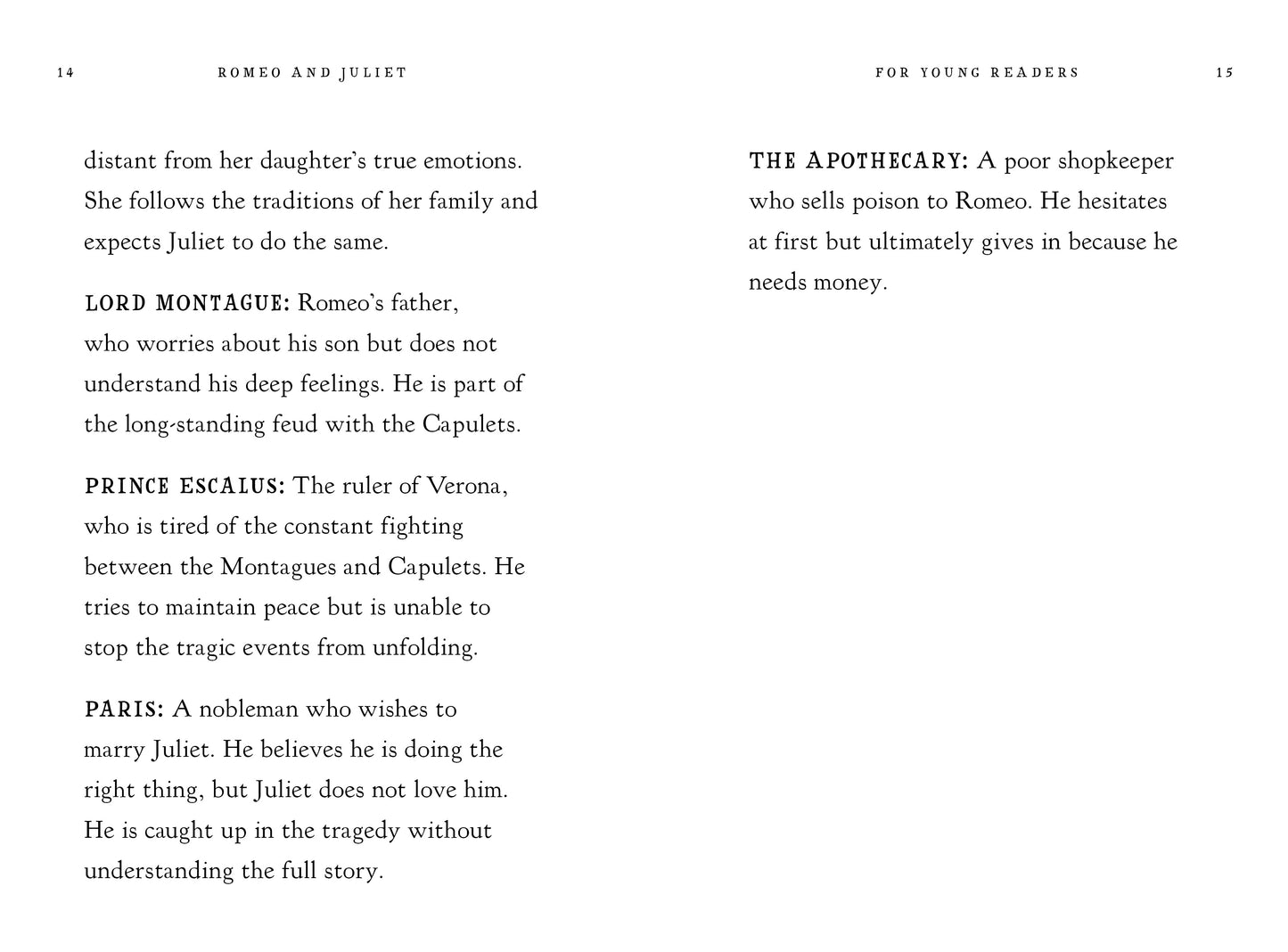 Romeo and Juliet for Young Readers