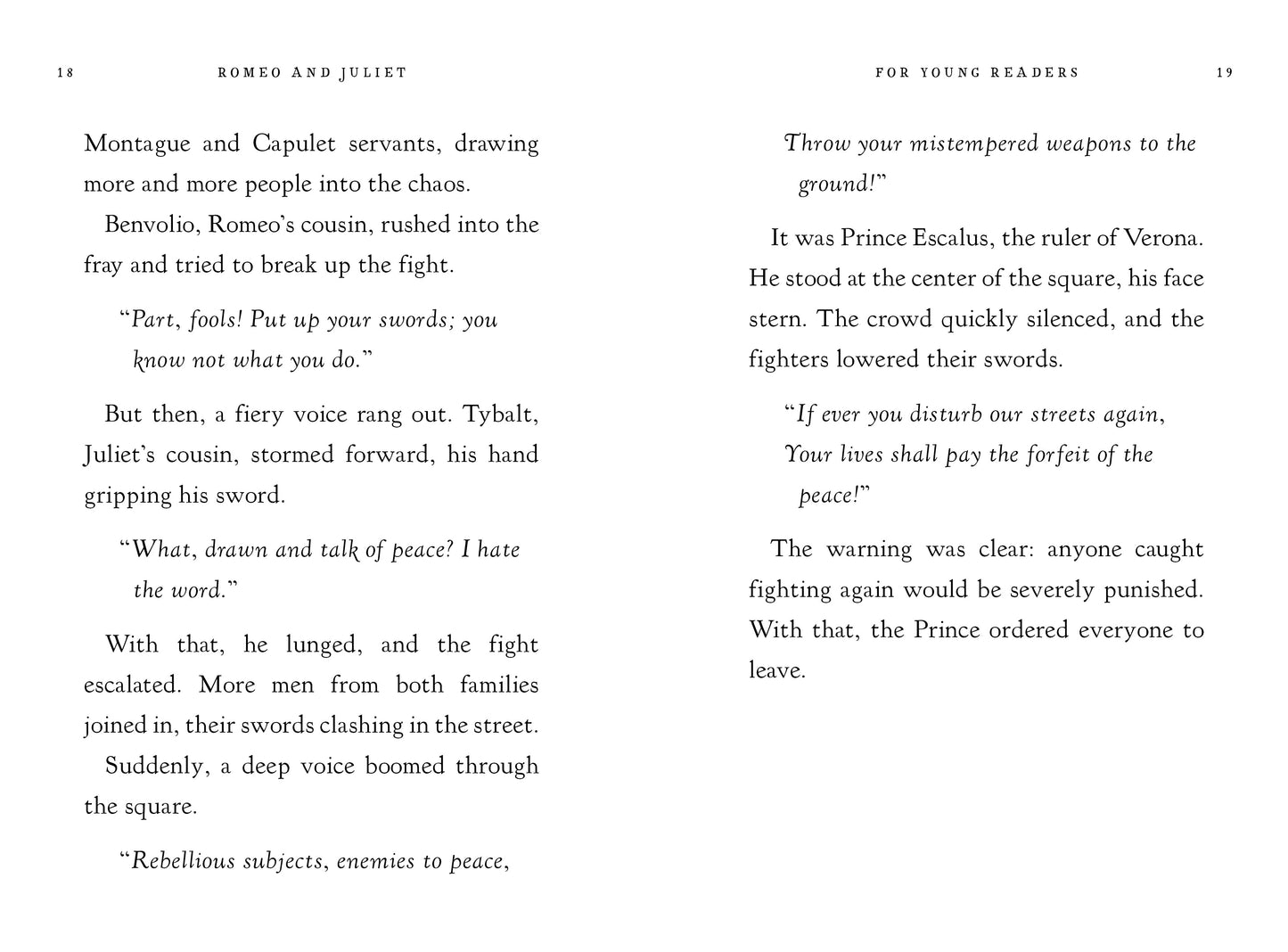 Romeo and Juliet for Young Readers