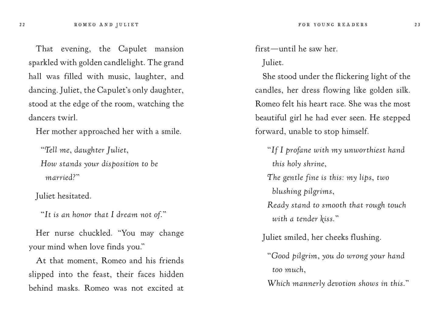Romeo and Juliet for Young Readers