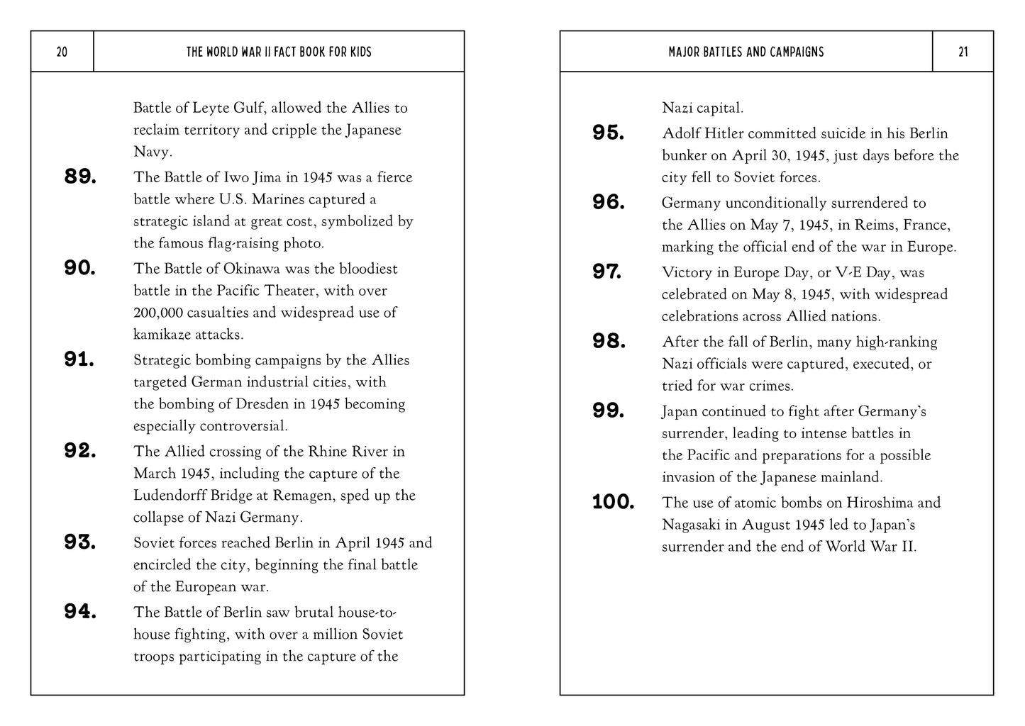 The World War II Fact Book for Kids