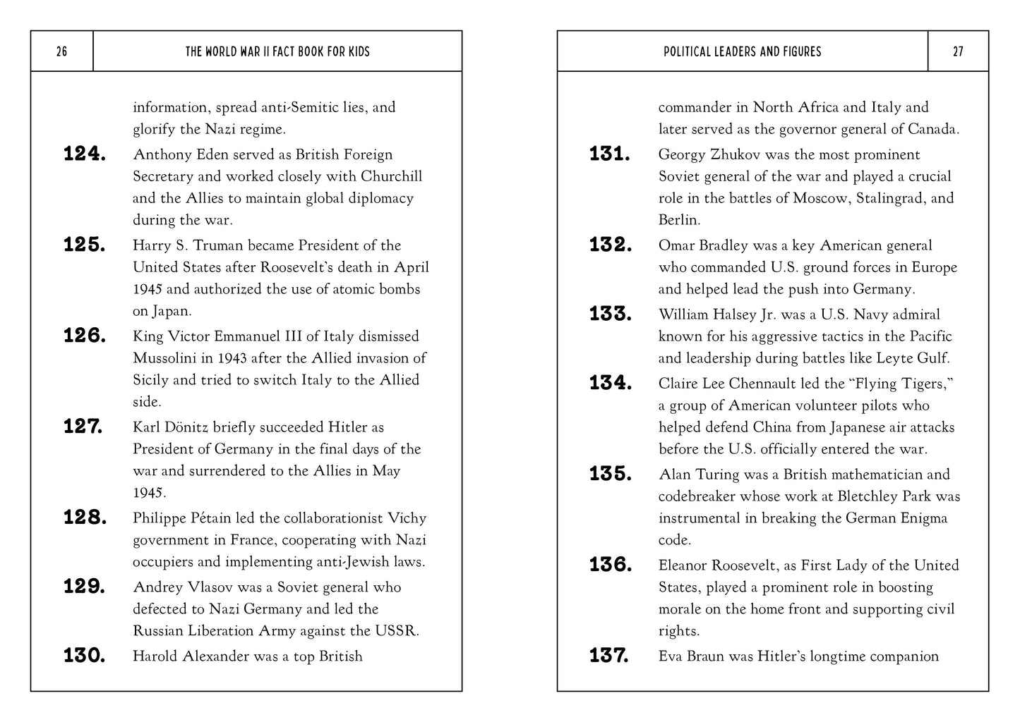 The World War II Fact Book for Kids