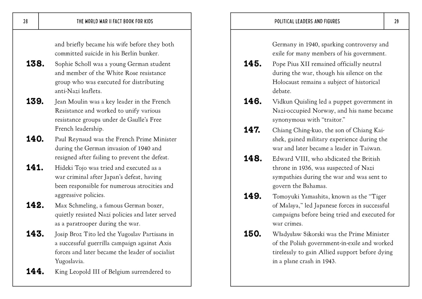 The World War II Fact Book for Kids