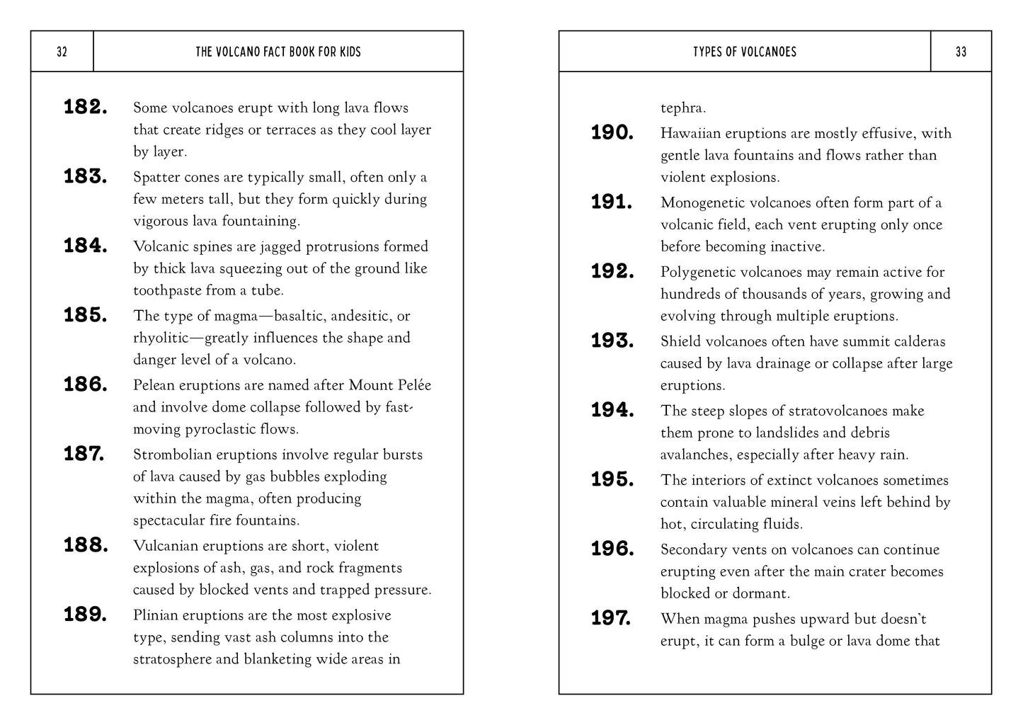 The Volcano Fact Book for Kids