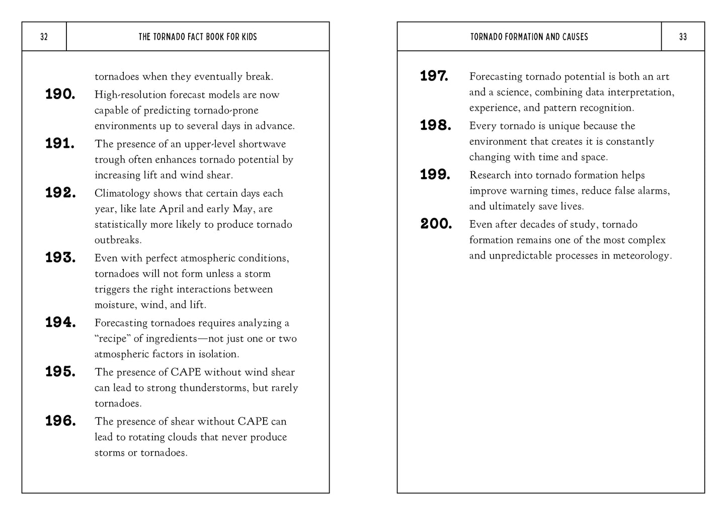 The Tornado Fact Book for Kids