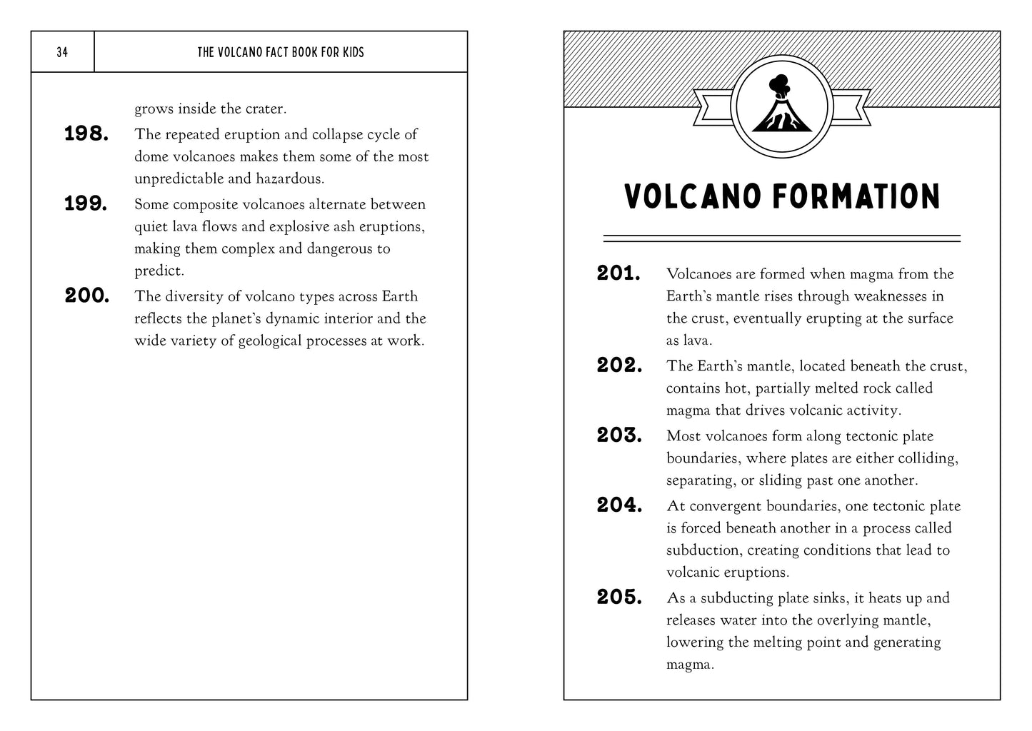 The Volcano Fact Book for Kids