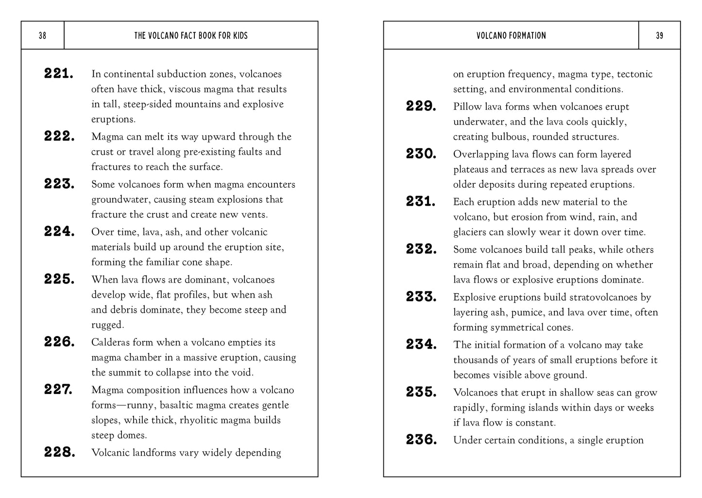 The Volcano Fact Book for Kids
