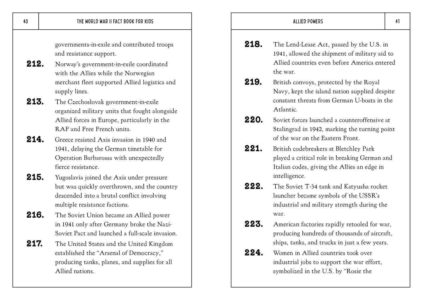 The World War II Fact Book for Kids