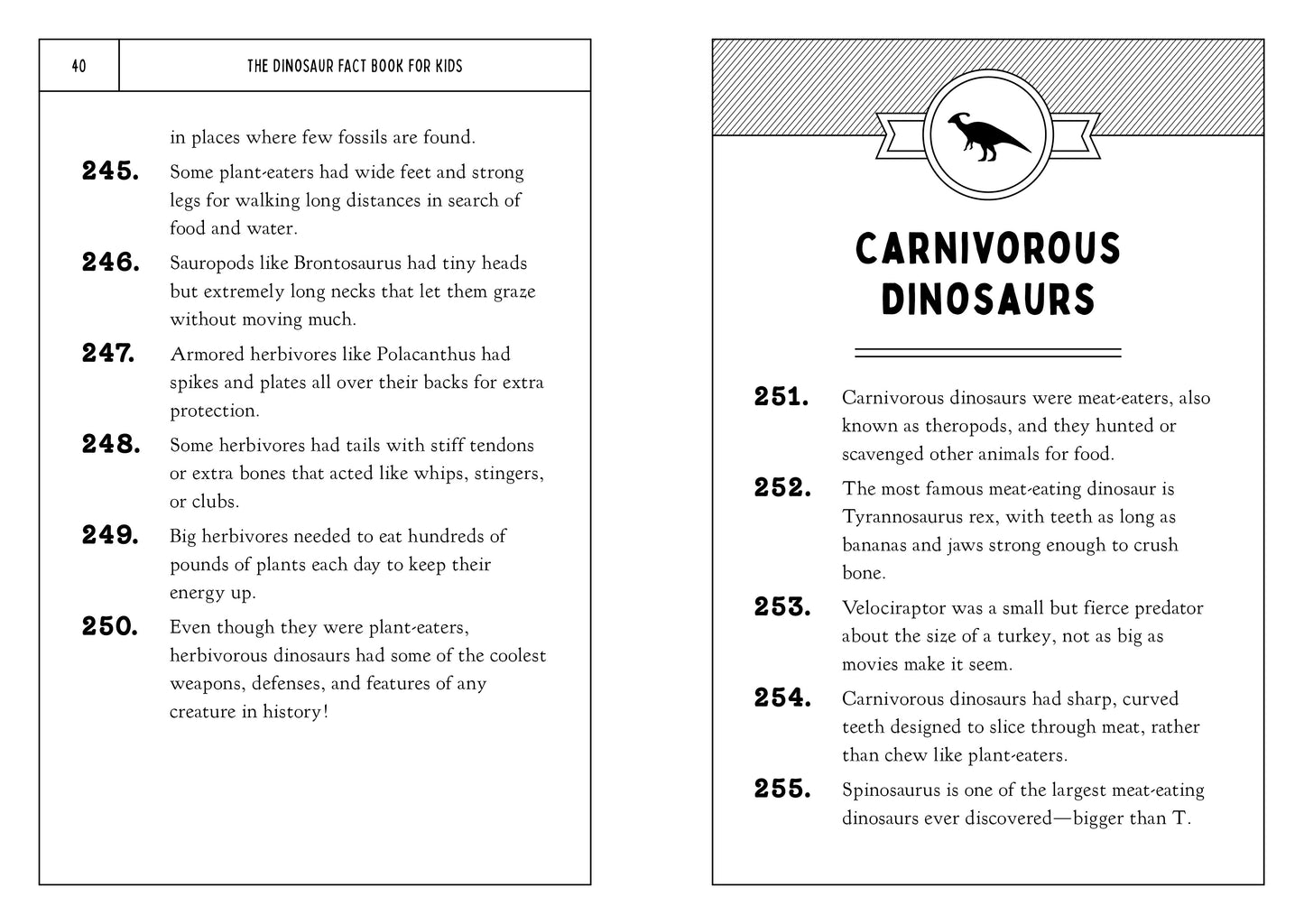 The Dinosaur Fact Book for Kids