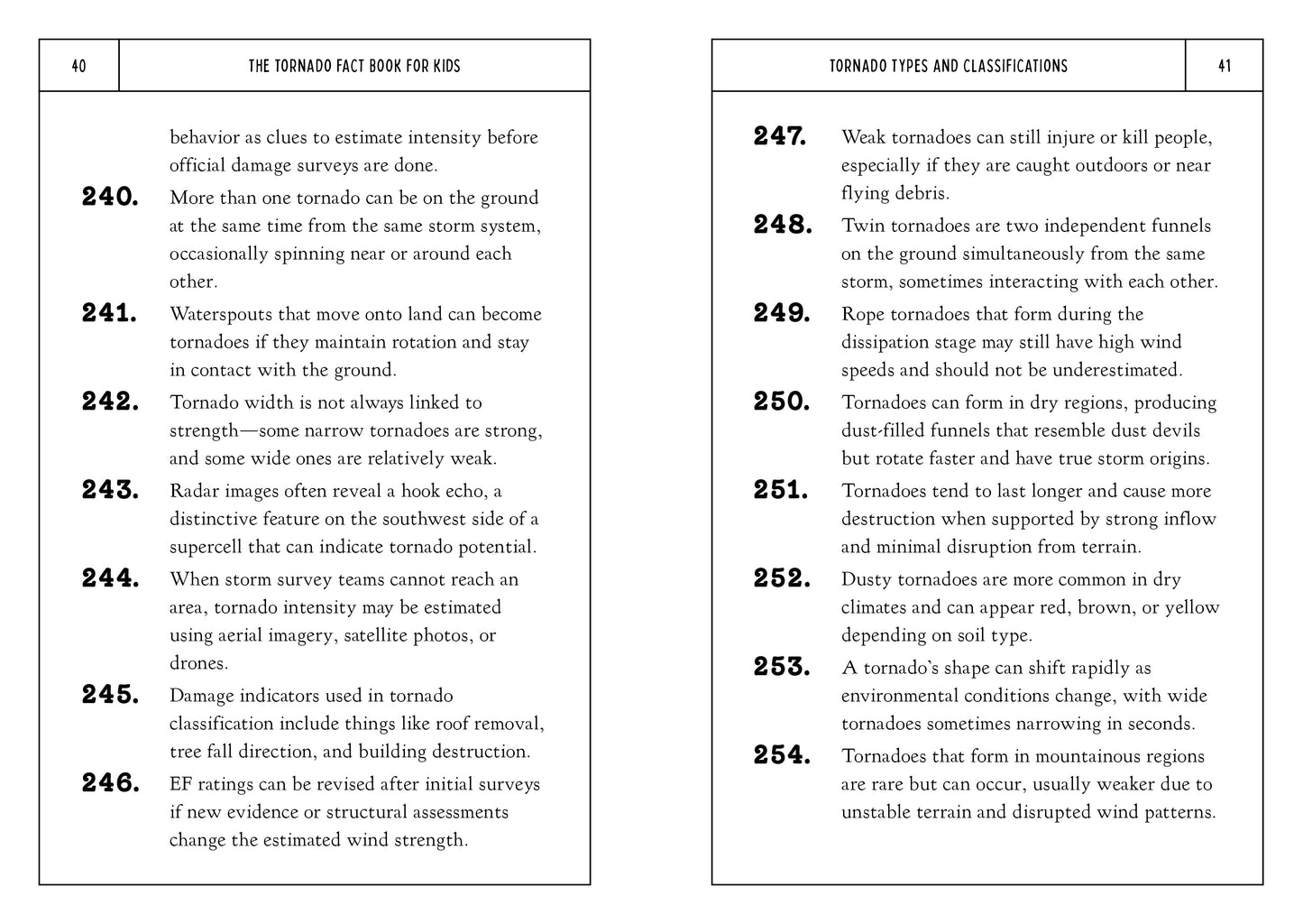 The Tornado Fact Book for Kids