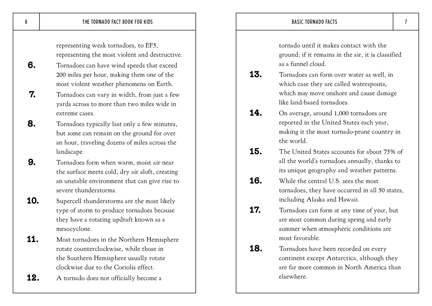 The Tornado Fact Book for Kids