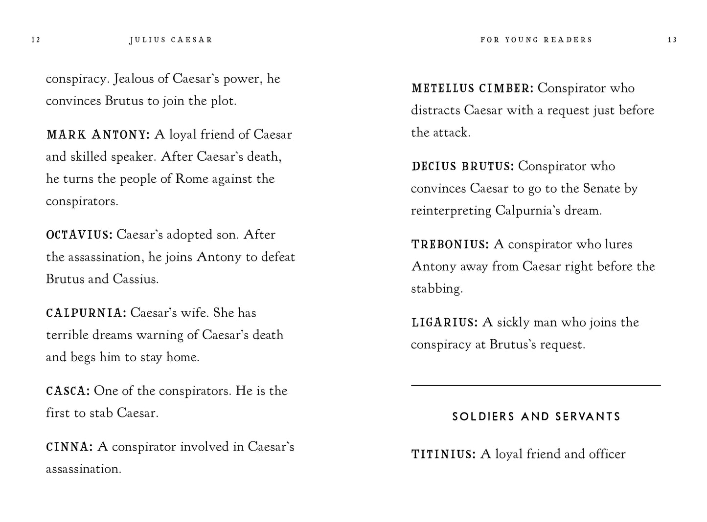 Julius Caesar for Young Readers