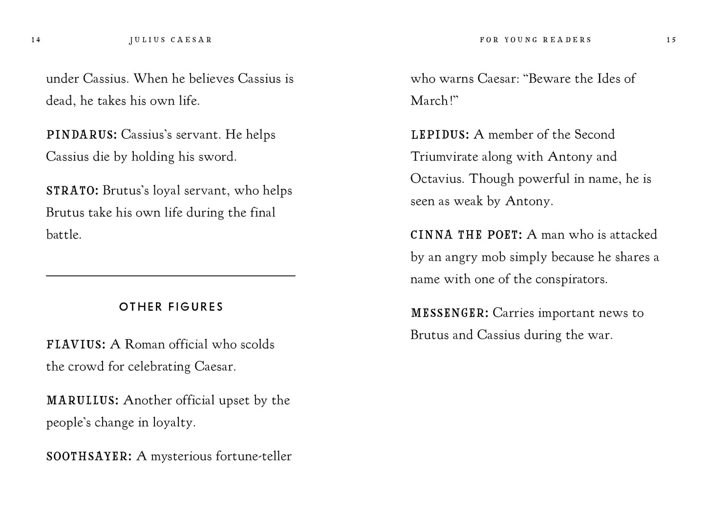 Julius Caesar for Young Readers