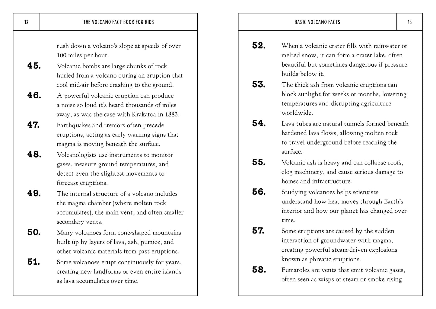 The Volcano Fact Book for Kids