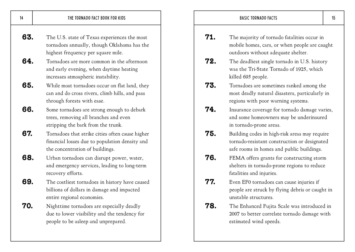 The Tornado Fact Book for Kids