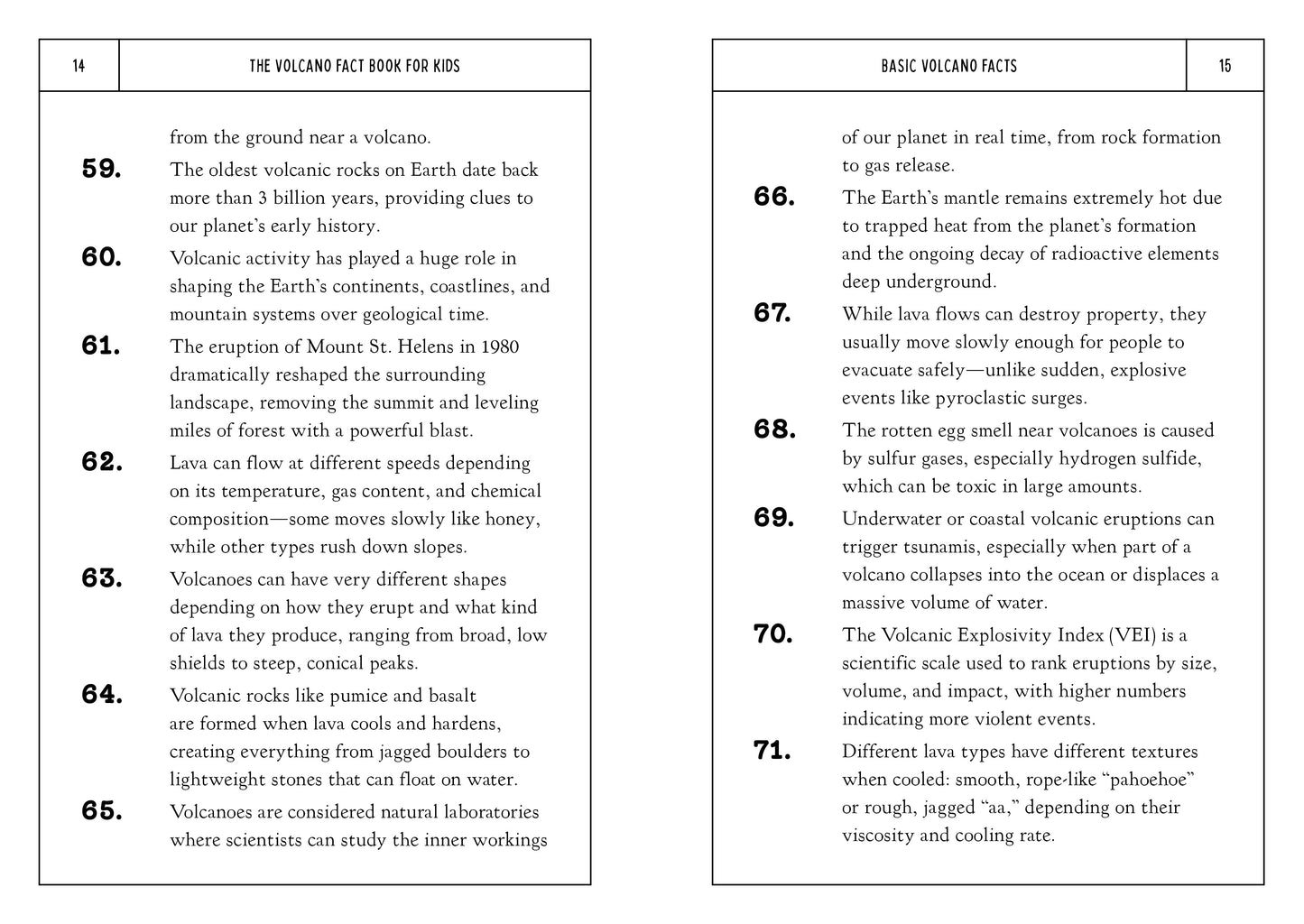 The Volcano Fact Book for Kids