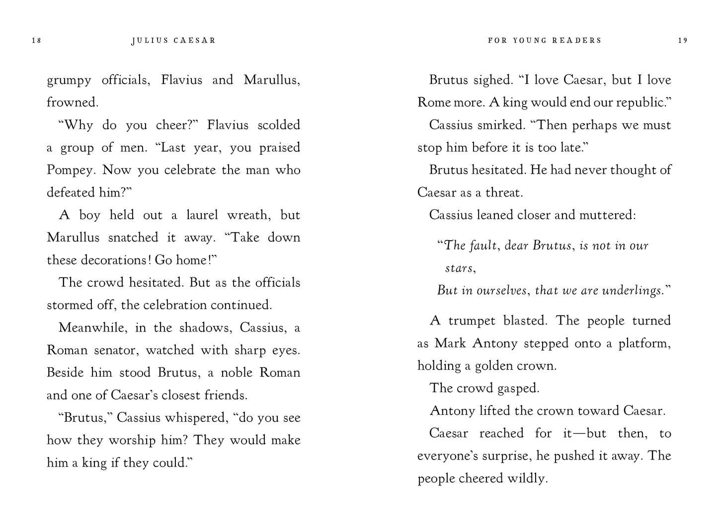 Julius Caesar for Young Readers