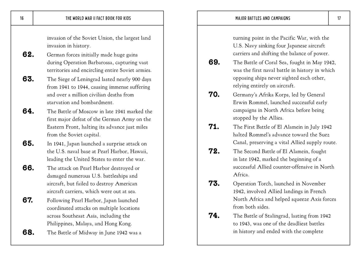 The World War II Fact Book for Kids