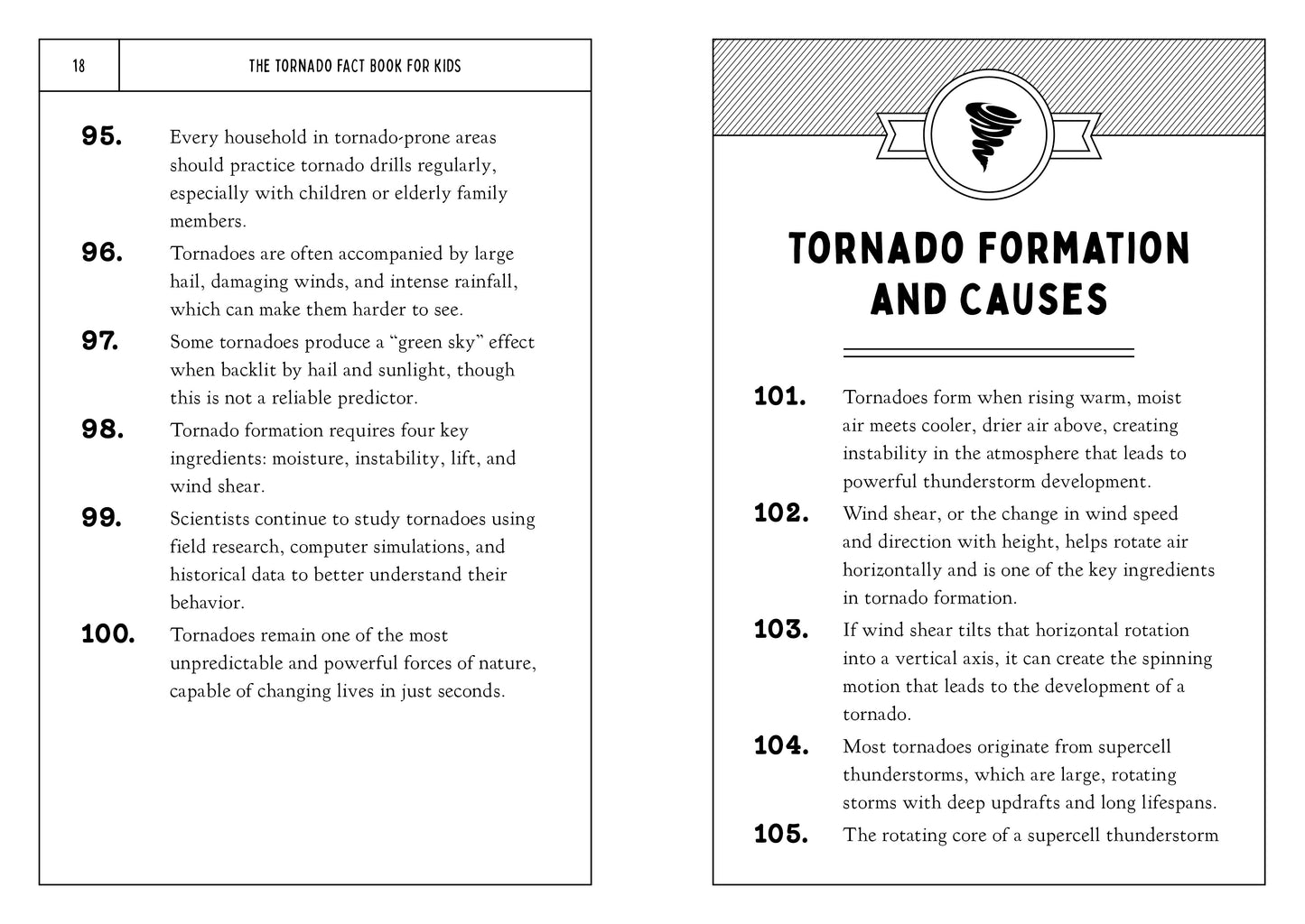 The Tornado Fact Book for Kids