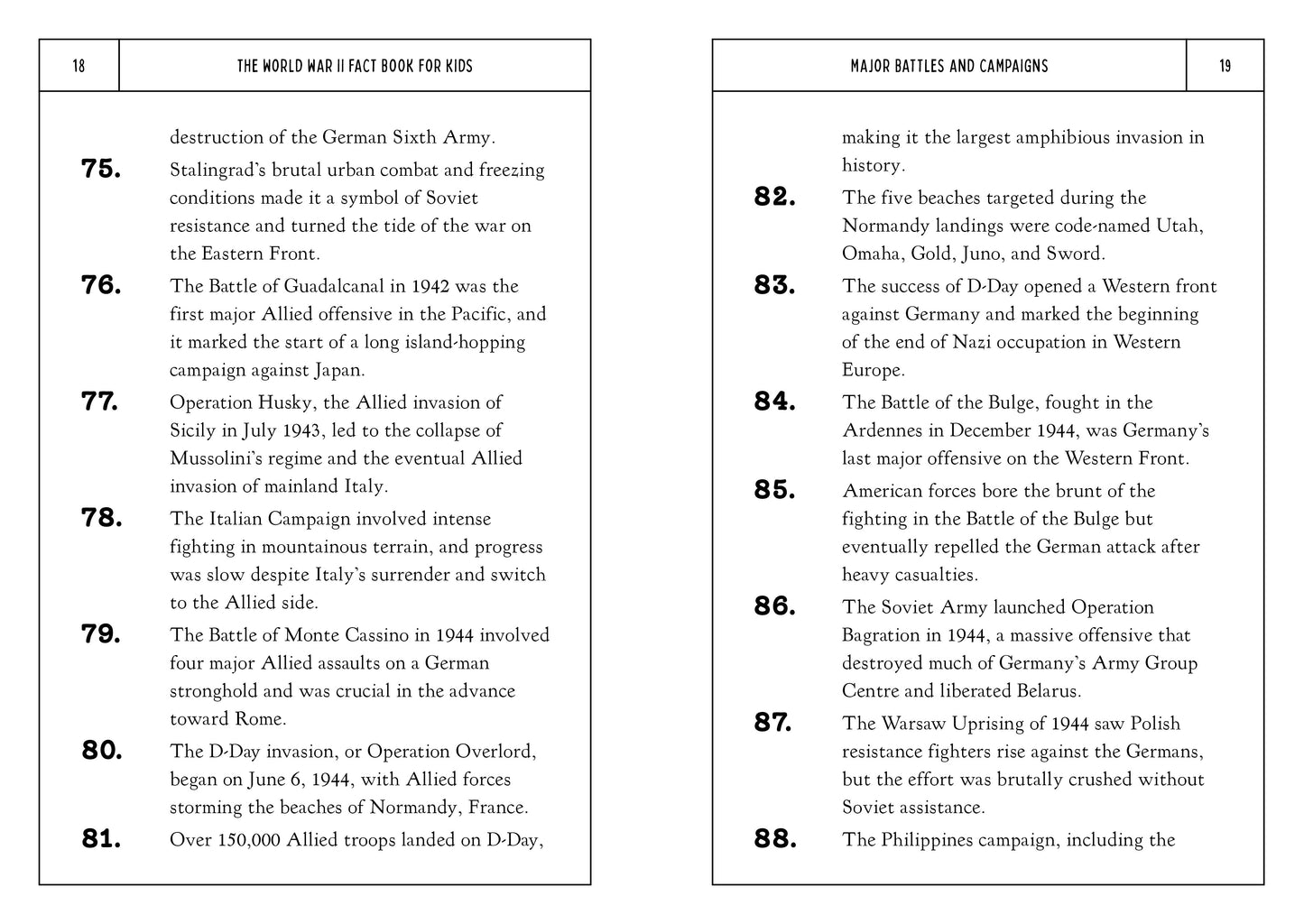 The World War II Fact Book for Kids