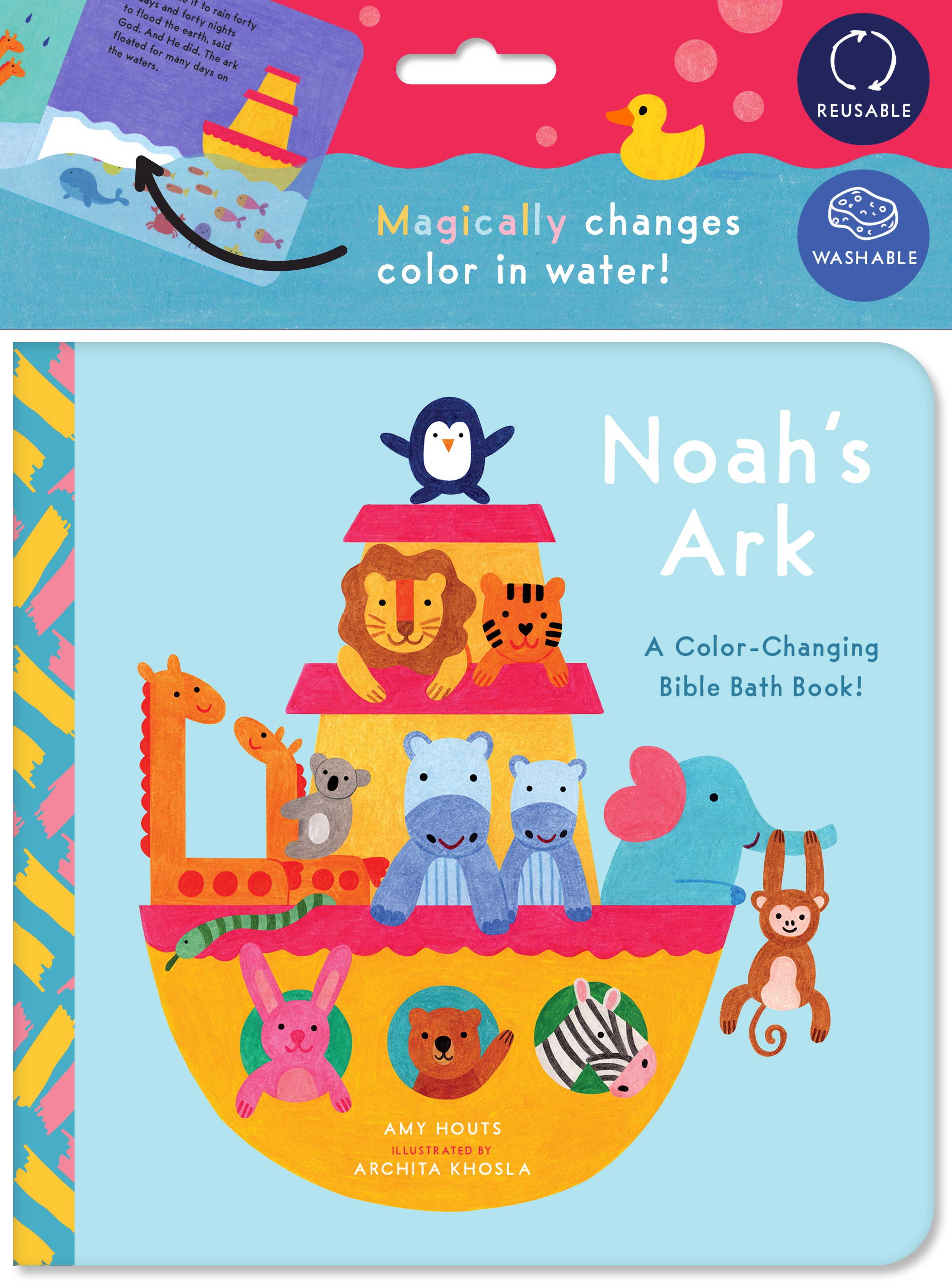 Bible Bath Books: Noah's Ark: A Color-Changing Bath Book – Bushel ...